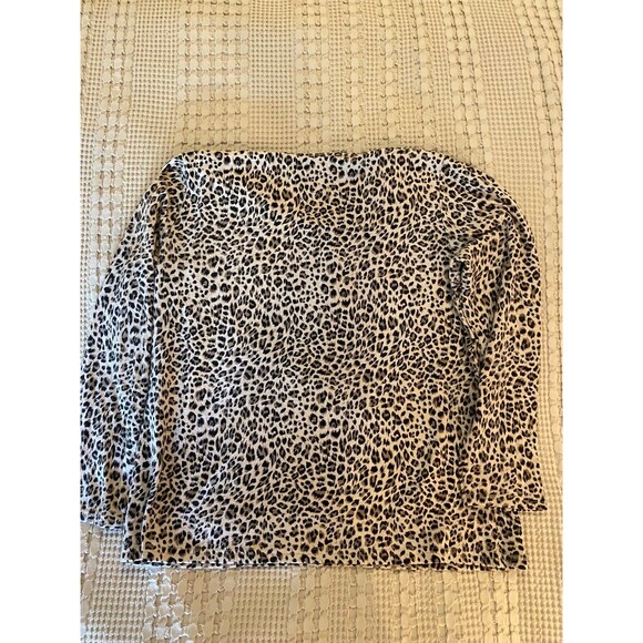 Croft & Barrow Womens Size Large Cheetah top & Bottom PJ’s Soft Comfy Casual - Picture 10 of 12
